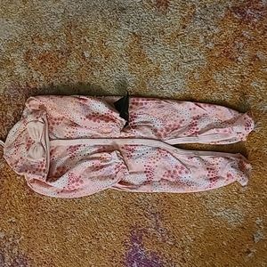 Laura Ashley Cap and Sleep and Play baby put fit. 6/9 months.